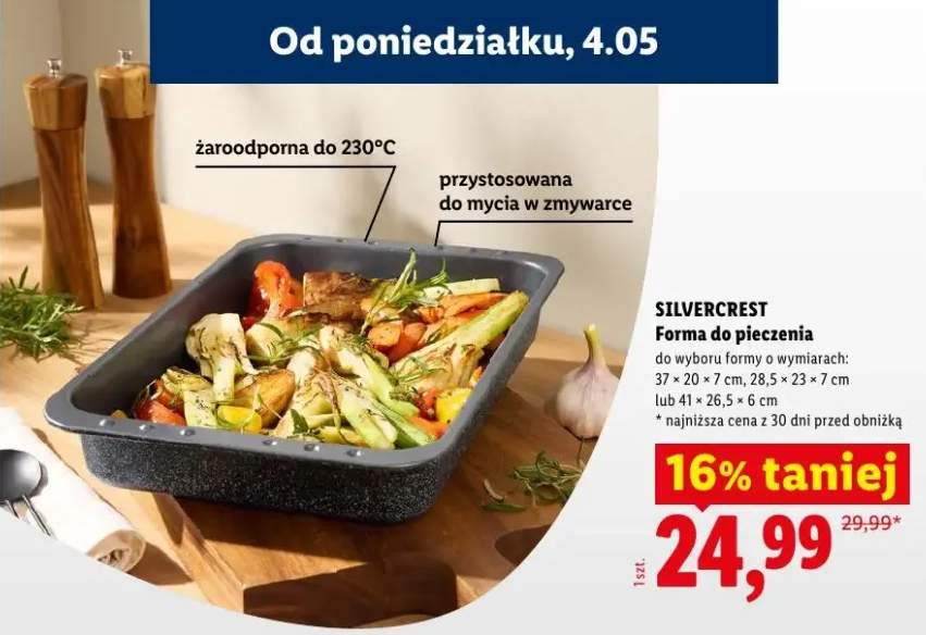 Forma do pieczenia Silvercrest 37x20x7cm