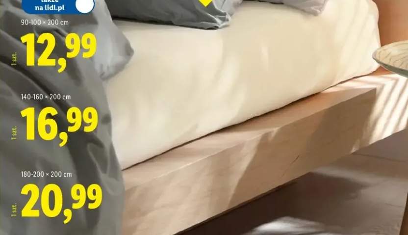 Prześcieradło dżersejowe z gumką Livarno 140-160×200cm