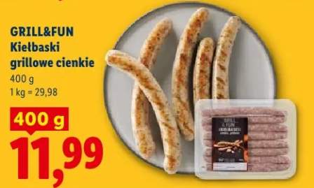 Kiełbaski grillowe cienkie Grill&Fun
