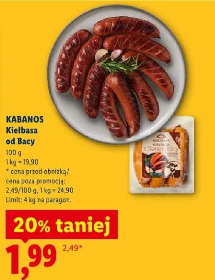 Kiełbasa od Bacy Kabanos