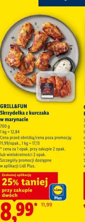 Skrzydełka z kurczaka w marynacie Grill&Fun