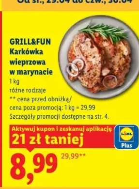 Karkówka wieprzowa w marynacie Grill&Fun