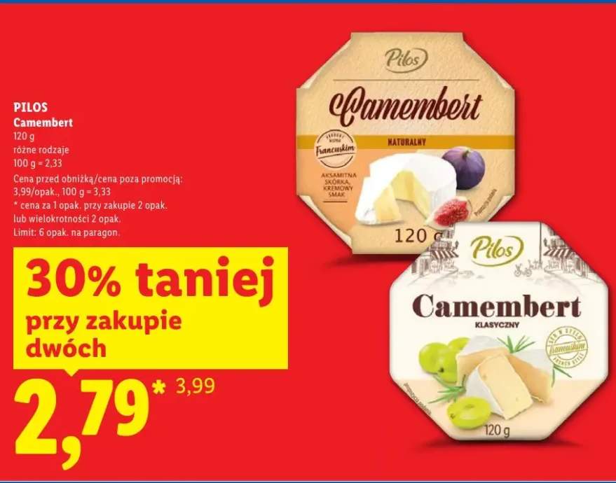 Camembert klasyczny Pilos