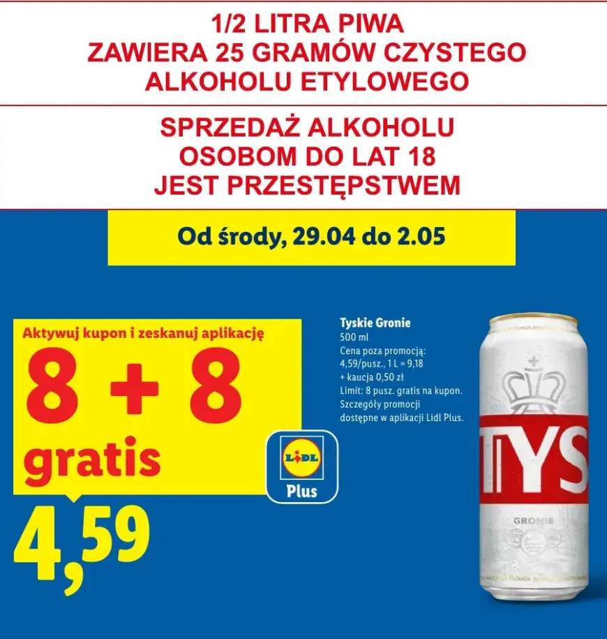 Piwo Tyskie Gronie