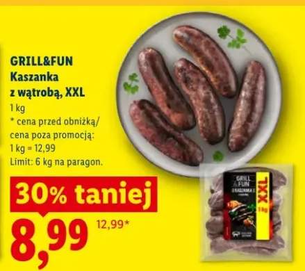 Kaszanka z wątrobą XXL Grill&Fun