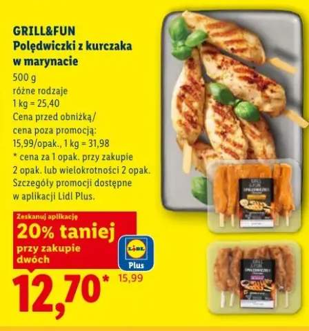 Polędwiczki z kurczaka w marynacie Grill&Fun