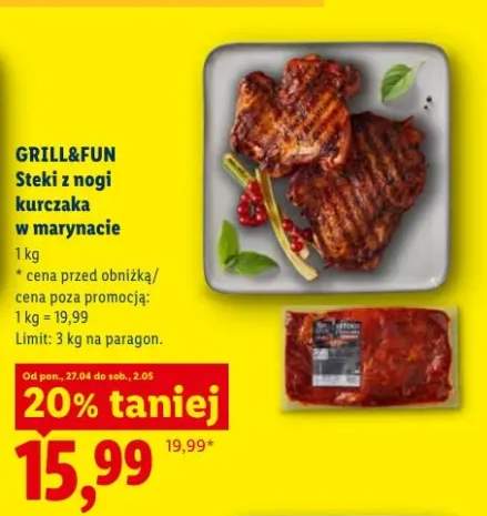 Steki z nogi kurczaka w marynacie Grill&Fun
