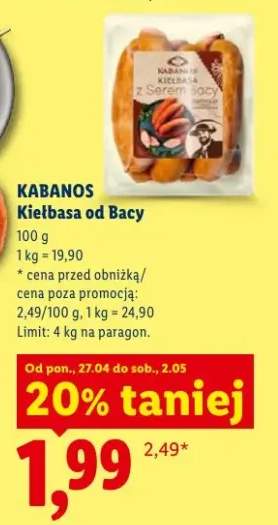Kiełbasa od Bacy Kabanos