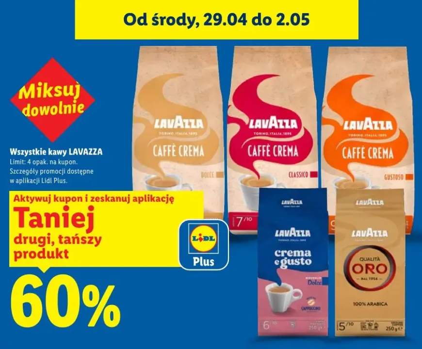 Kawa Lavazza Caffè Crema Gustoso