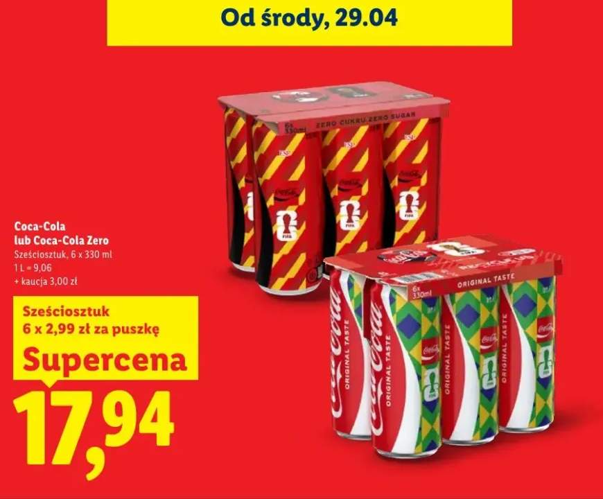 Napój gazowany Coca-Cola Zero