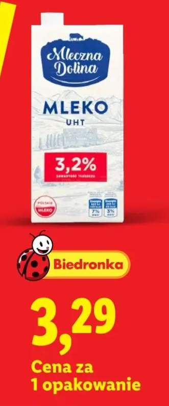 Mleko UHT Mleczna Dolina 3,2%