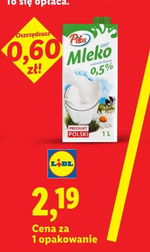 Mleko UHT Pilos 0,5%