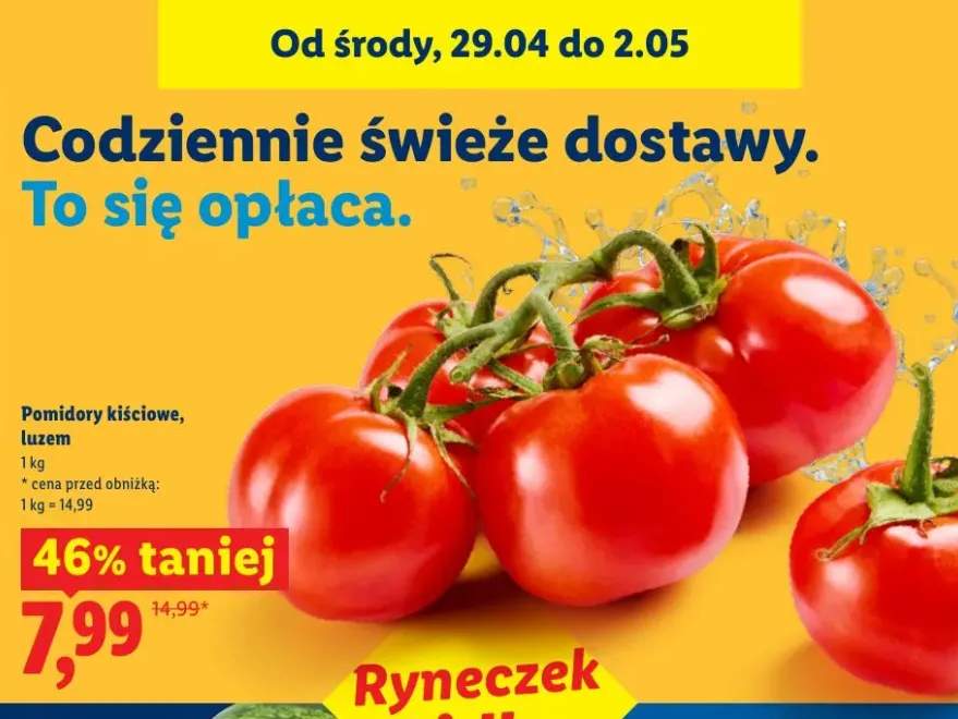 Pomidory kiściowe luzem