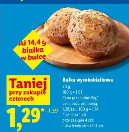 Bułka wysokobiałkowa Piekarnia Lidla
