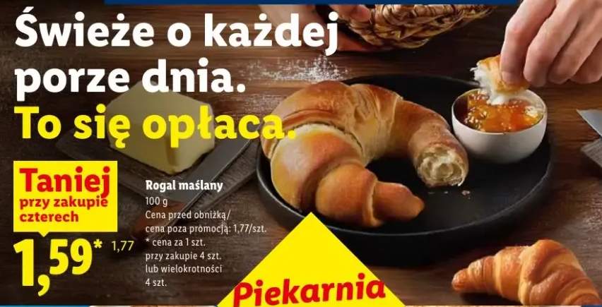 Rogal maślany Piekarnia Lidla