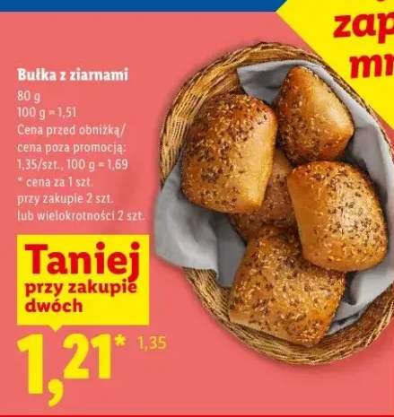 Bułka z ziarnami Piekarnia Lidla