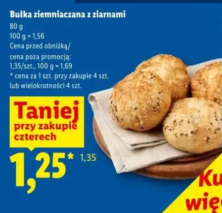 Bułka ziemniaczana z ziarnami Piekarnia Lidla