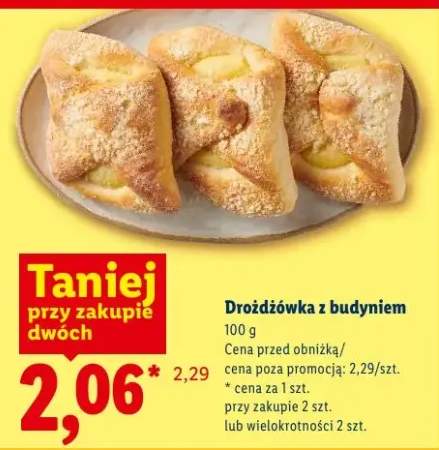 Drożdżówka z budyniem Piekarnia Lidla