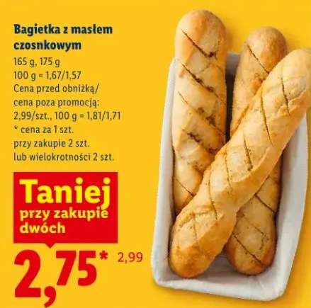 Bagietka z masłem czosnkowym Piekarnia Lidla