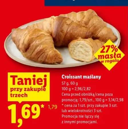Croissant maślany Piekarnia Lidla