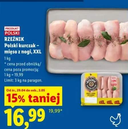 Mięso z kurczaka mięso z nogi XXL Polski kurczak Rzeźnik