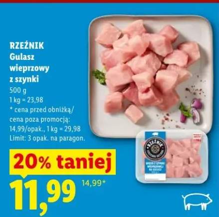 Gulasz wieprzowy z szynki Rzeźnik