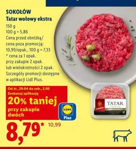 Tatar wołowy ekstra Sokołów