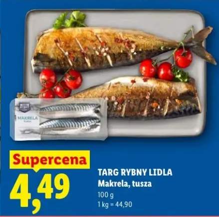 Makrela tusza Targ Rybny Lidla