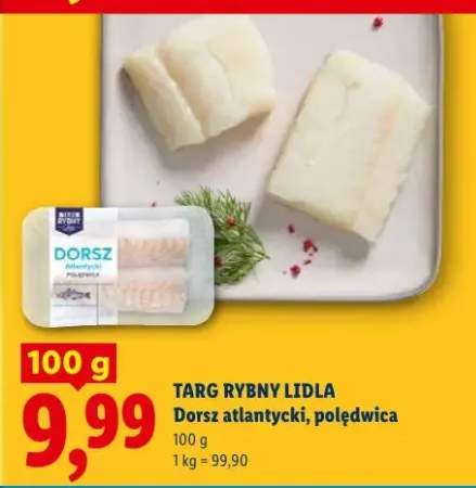 Dorsz atlantycki polędwica Targ Rybny Lidla