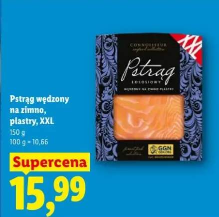 Pstrąg łososiowy wędzony na zimno plastry XXL