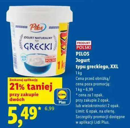 Jogurt naturalny typu greckiego XXL Pilos