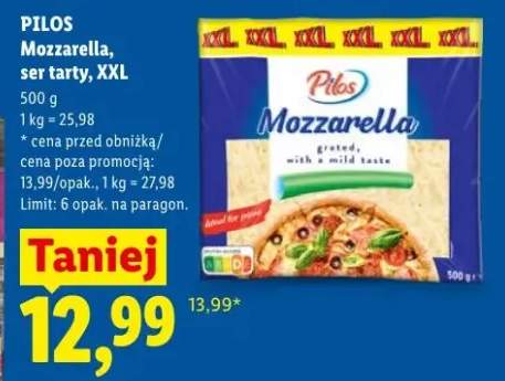 Mozzarella ser tarty XXL Pilos