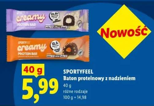 Baton proteinowy z nadzieniem Sportyfeel Creamy