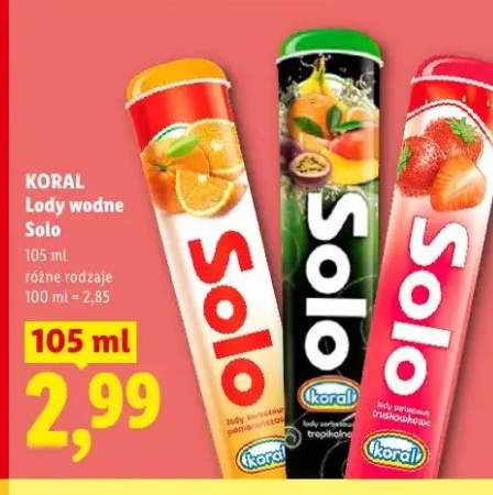 Lody wodne Solo Koral