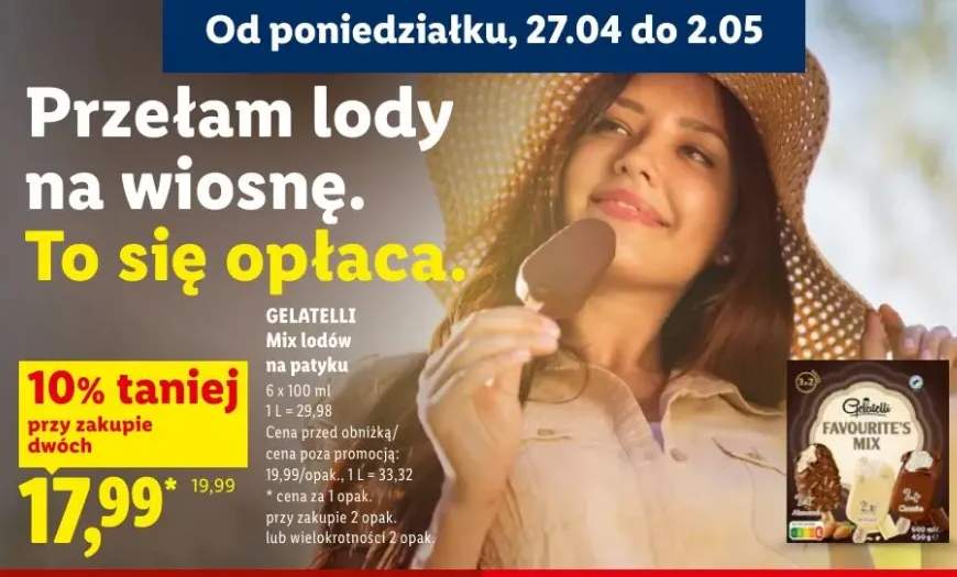 Lody Mix na patyku Gelatelli Favourite's Mix