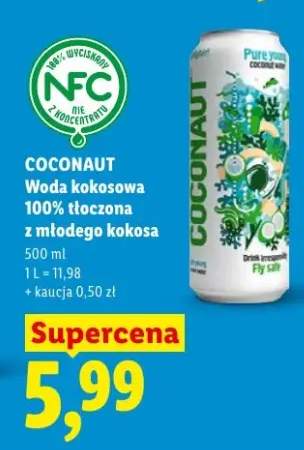 Woda kokosowa 100% tłoczona z młodego kokosa Coconaut