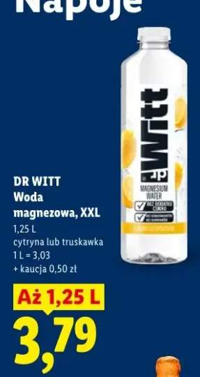 Woda magnezowa XXL truskawka DR WITT