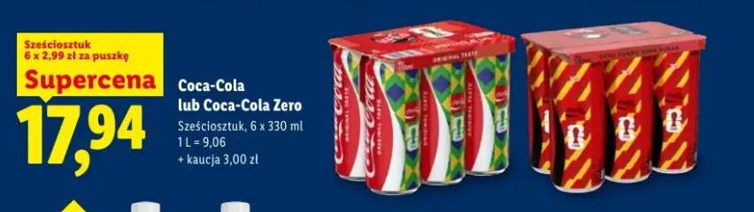 Napój gazowany Coca-Cola Zero