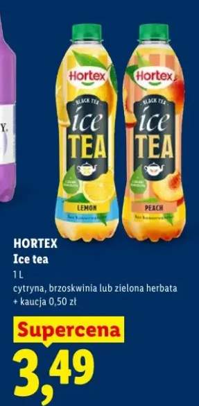 Ice tea Hortex Black Tea brzoskwinia