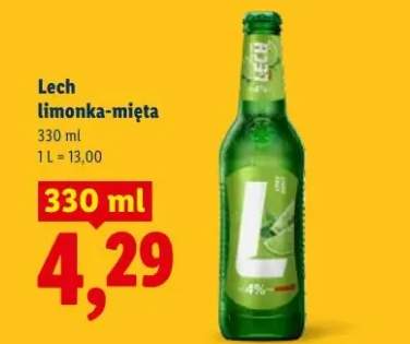 Piwo Lech limonka-mięta