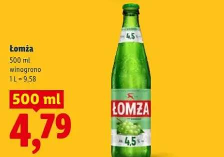 Piwo Łomża winogrono