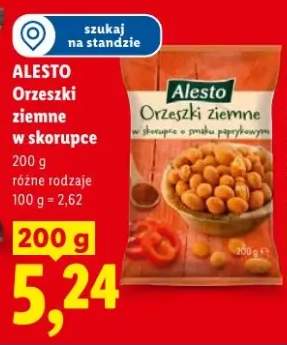 Orzeszki ziemne w skorupce Alesto