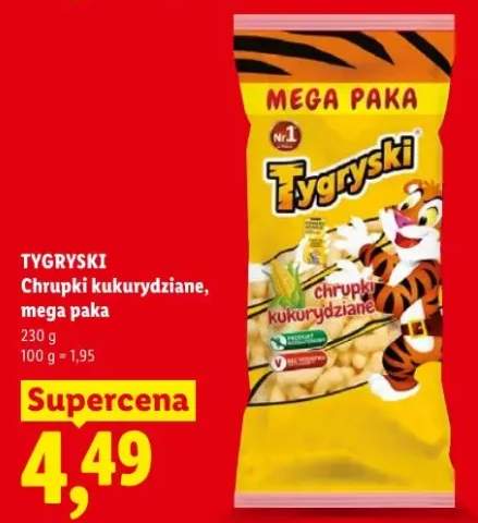 Chrupki kukurydziane Tygryski mega paka