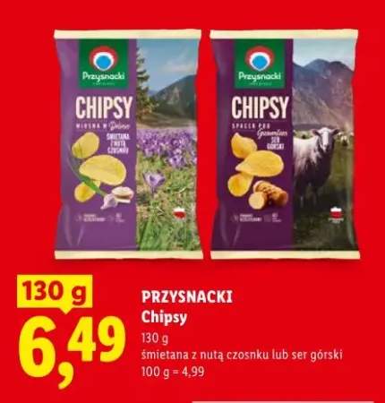 Chipsy Przysnacki śmietana z nutą czosnku
