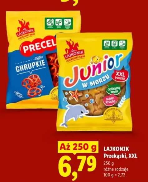 Przekąski Lajkonik precel chrupkie XXL