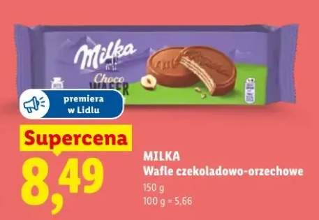 Wafle czekoladowo-orzechowe Milka Choco Wafer