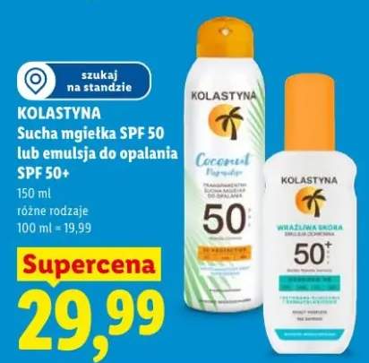 Emulsja do opalania SPF 50+ Kolastyna