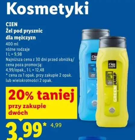 Żel pod prysznic dla mężczyzn Cien