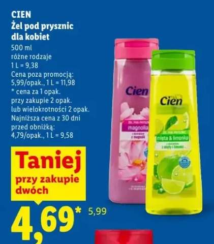 Żel pod prysznic dla kobiet z magnolią Cien