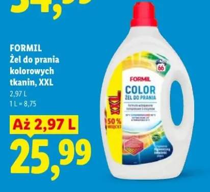 Żel do prania kolorowych tkanin Formil Color XXL